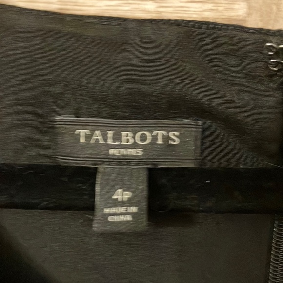 NWOT Talbots Black Linen Cotton Sleeveless Shift Dress - Picture 4 of 11